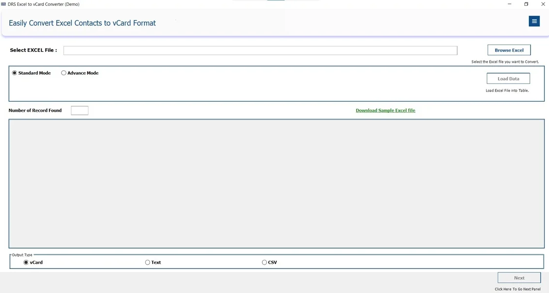 Convert Excel to vCard