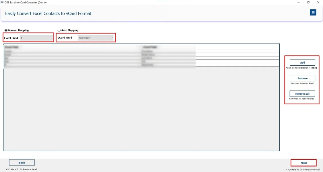 Convert Excel to vCard