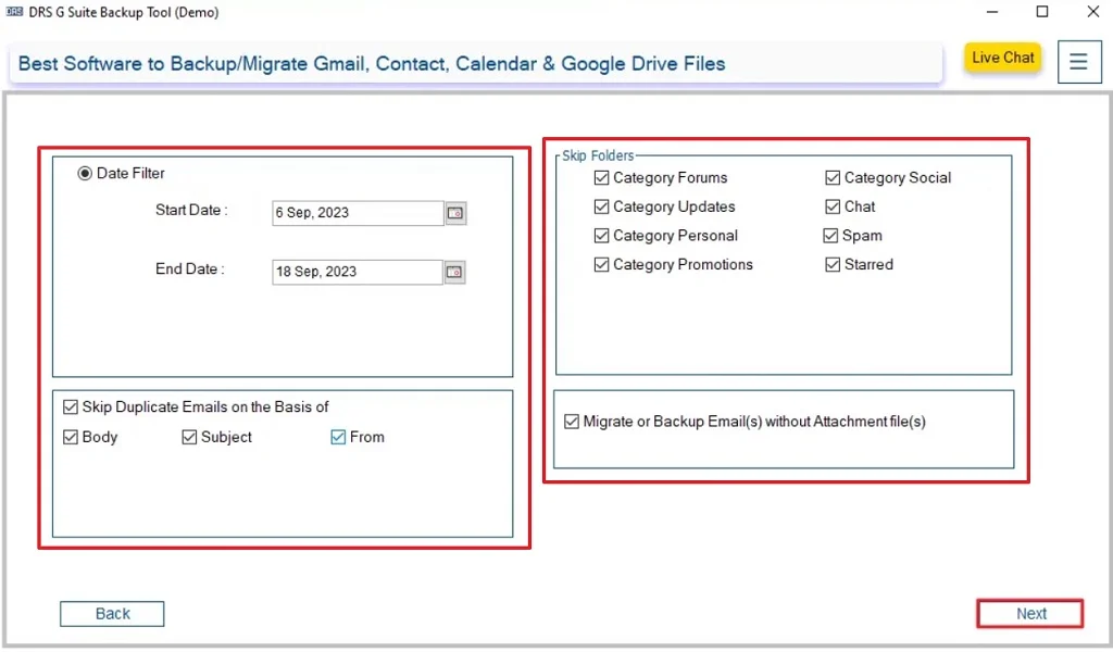Migrate from Google Workspace to Gmail