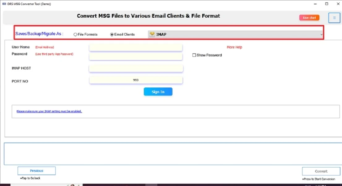 Import MSG to IMAP Server: Easy and Effective Way