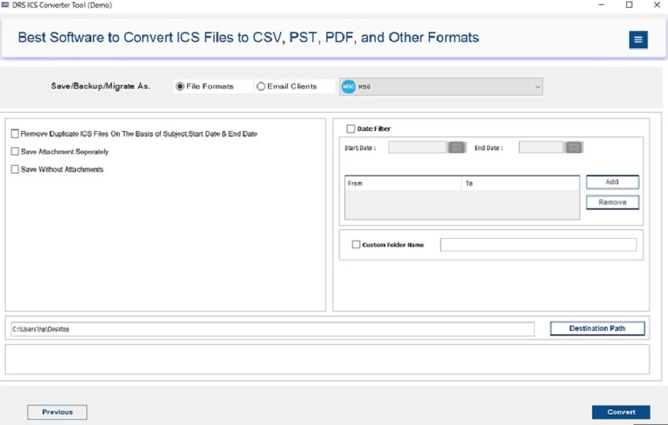Convert ICS to MSG Without Data Loss: Complete Tutorial