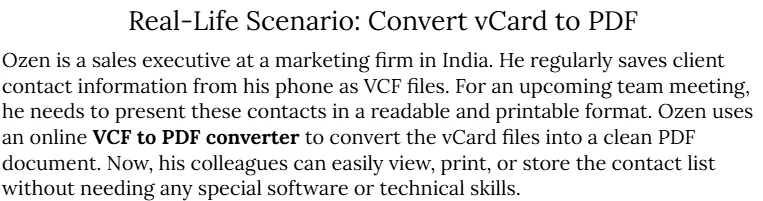 Top Methods to Convert VCF to PDF Format