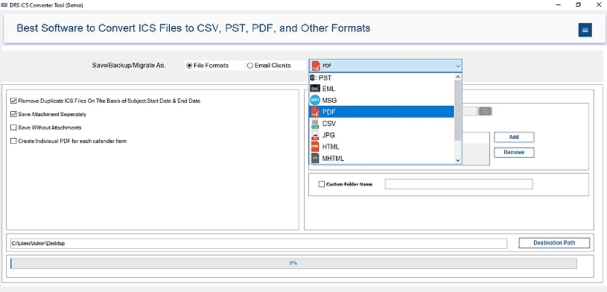 Convert ICS to PDF on Windows/Mac Without Losing Data