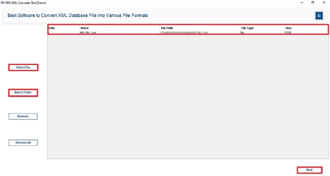 Convert XML to XLSX