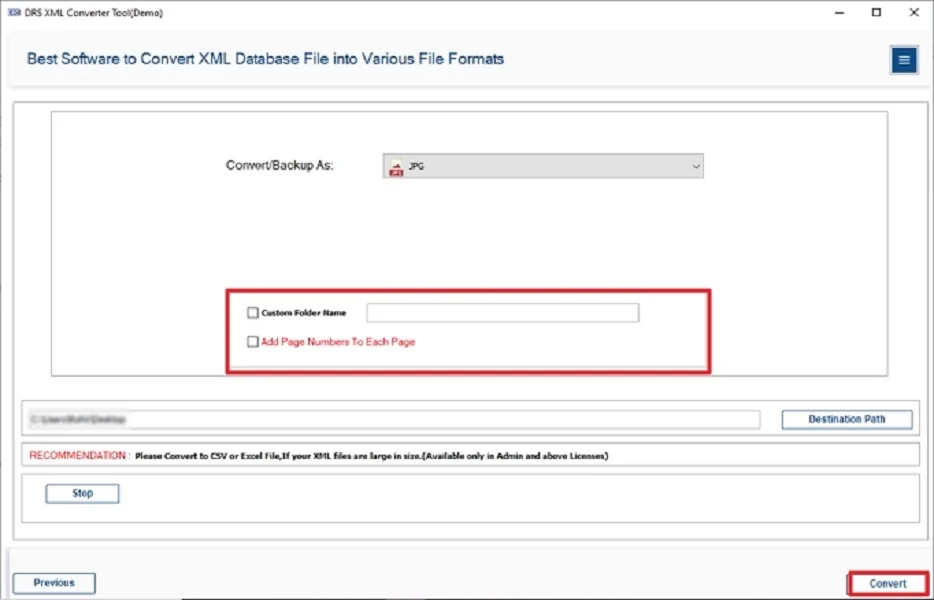 Convert XML to JPG
