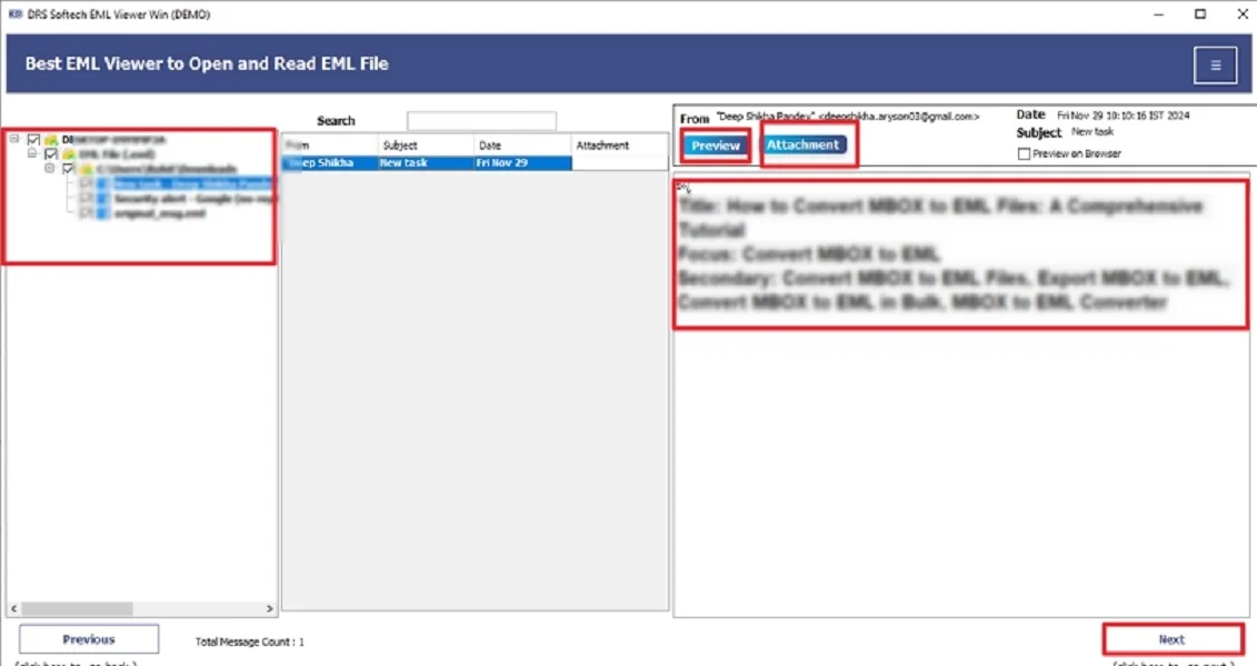 Open EML File on Windows Easily Without Outlook