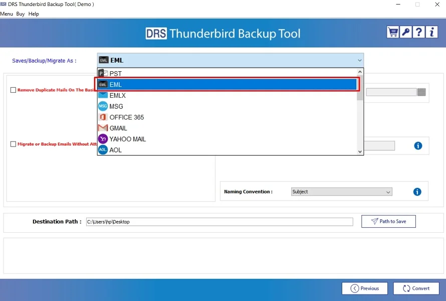 Fast & Easy Way to Export Thunderbird Emails to EML