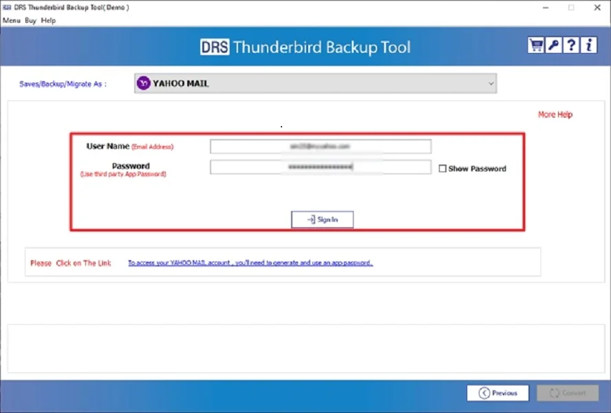Migrate Thunderbird Emails to Yahoo Mail Easily & Fast
