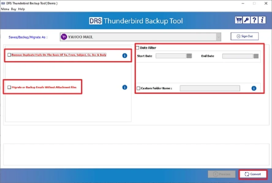 Migrate Thunderbird Emails to Yahoo Mail Easily & Fast
