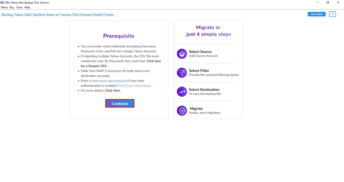 Export Yahoo Mail to MSG with Automated Utility