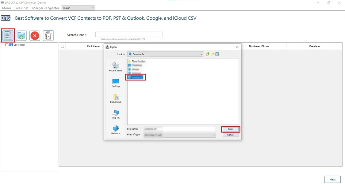  Import vCard Contacts to iCloud
