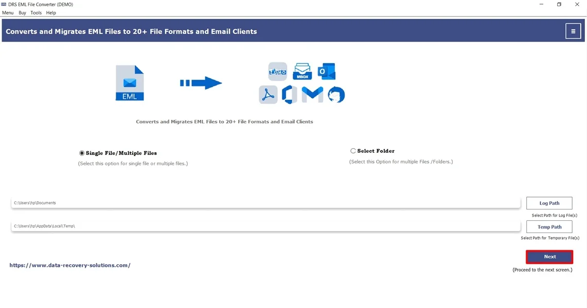  Import EML to Yandex Mail
