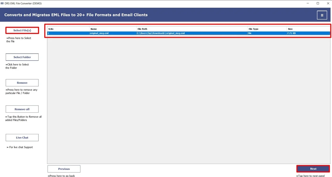 Import EML to Yandex Mail
