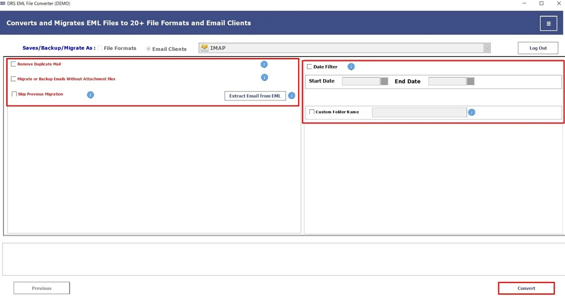 Import EML to Yandex Mail
