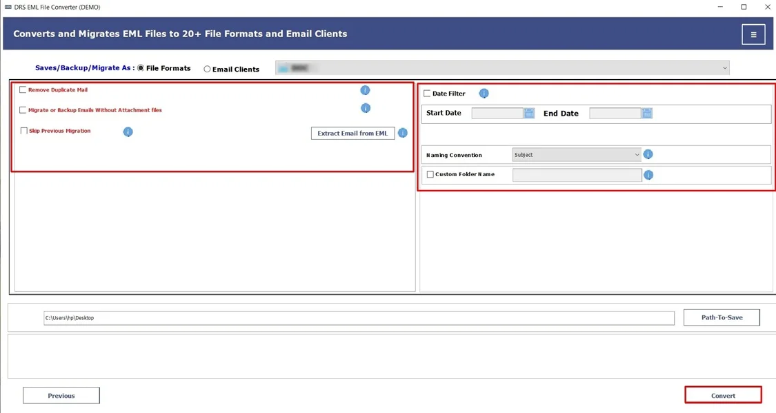 Import EML to GoDaddy Email
