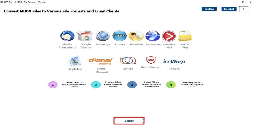 First, Install the MBOX Converter Tool.