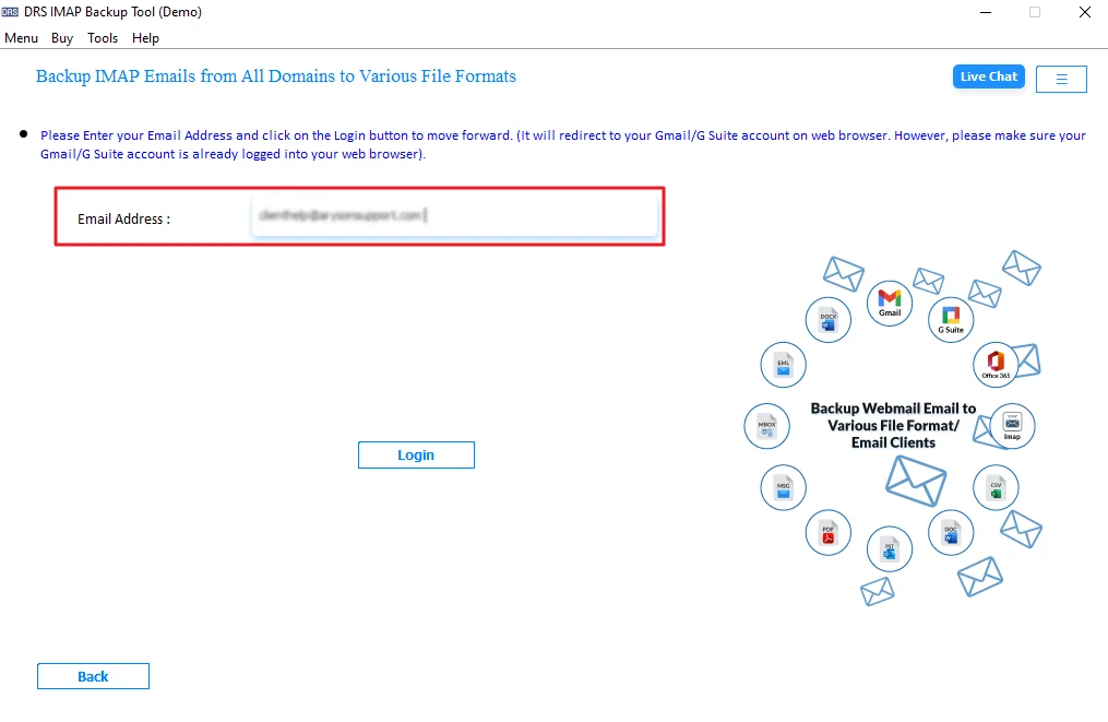 apply filters if needed and start the migration process