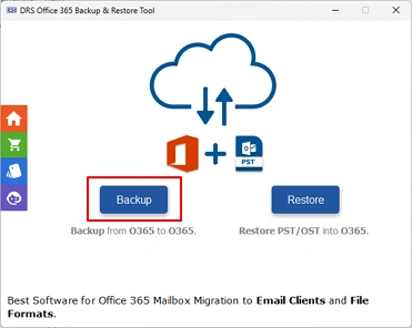 Install the above-discussed Microsoft 365 Backup Tool & simply choose the Backup from the options.