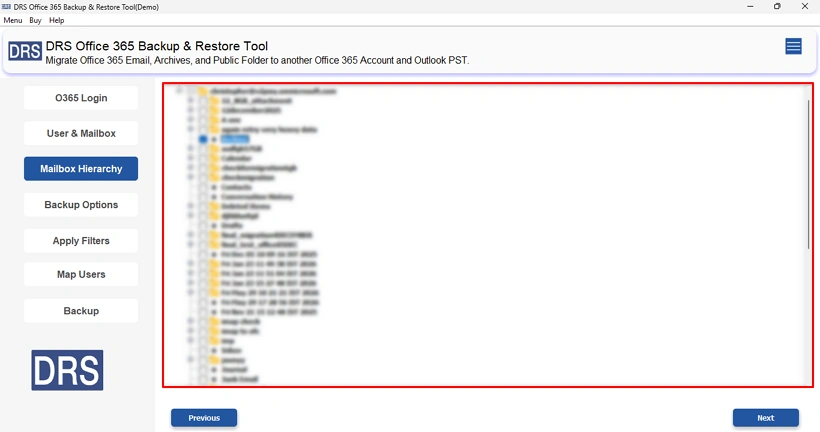 You have to preview & select the mailbox or mailbox folders that you want to export.