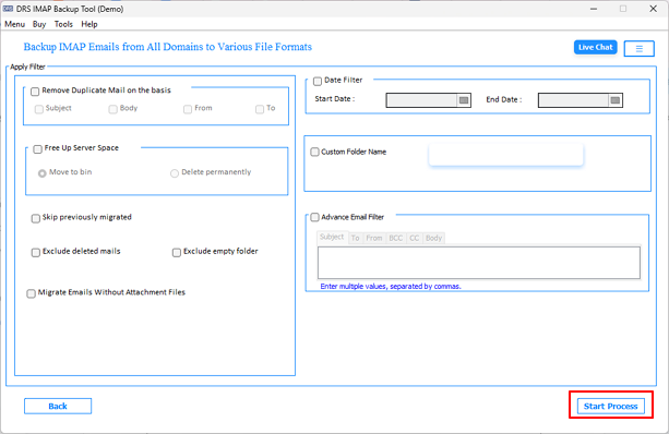 Finally, you need to simply click Convert to migrate Roundcube emails to Office 365.